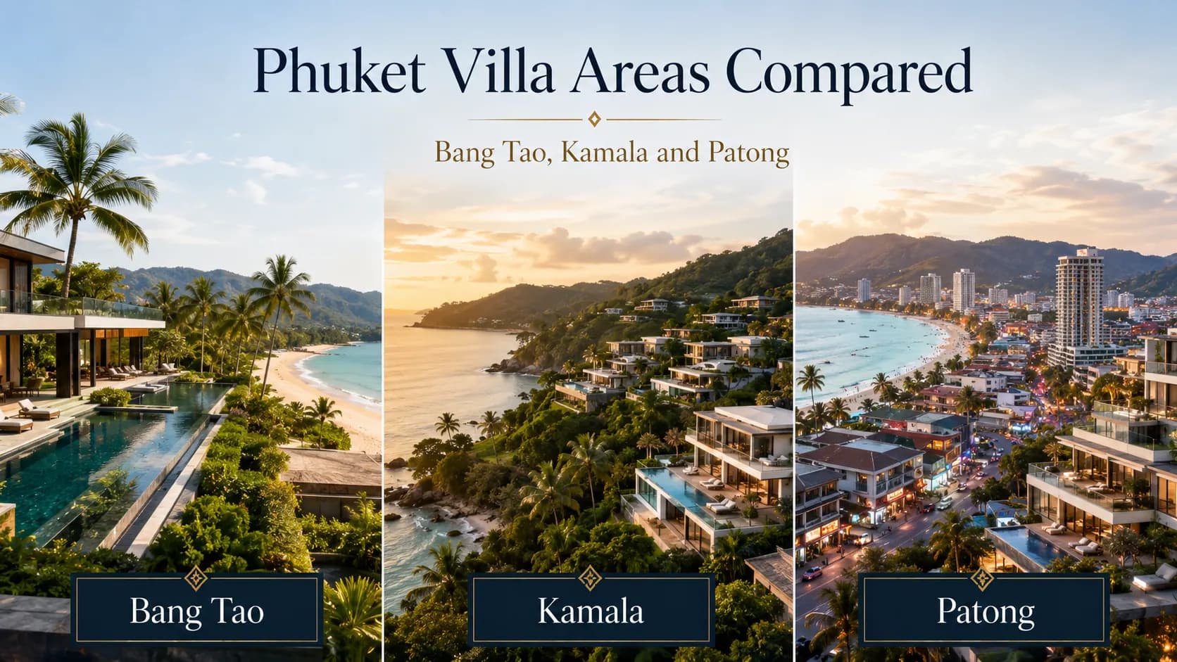 Phuket Villa Areas Compared: Bang Tao, Kamala and Patong