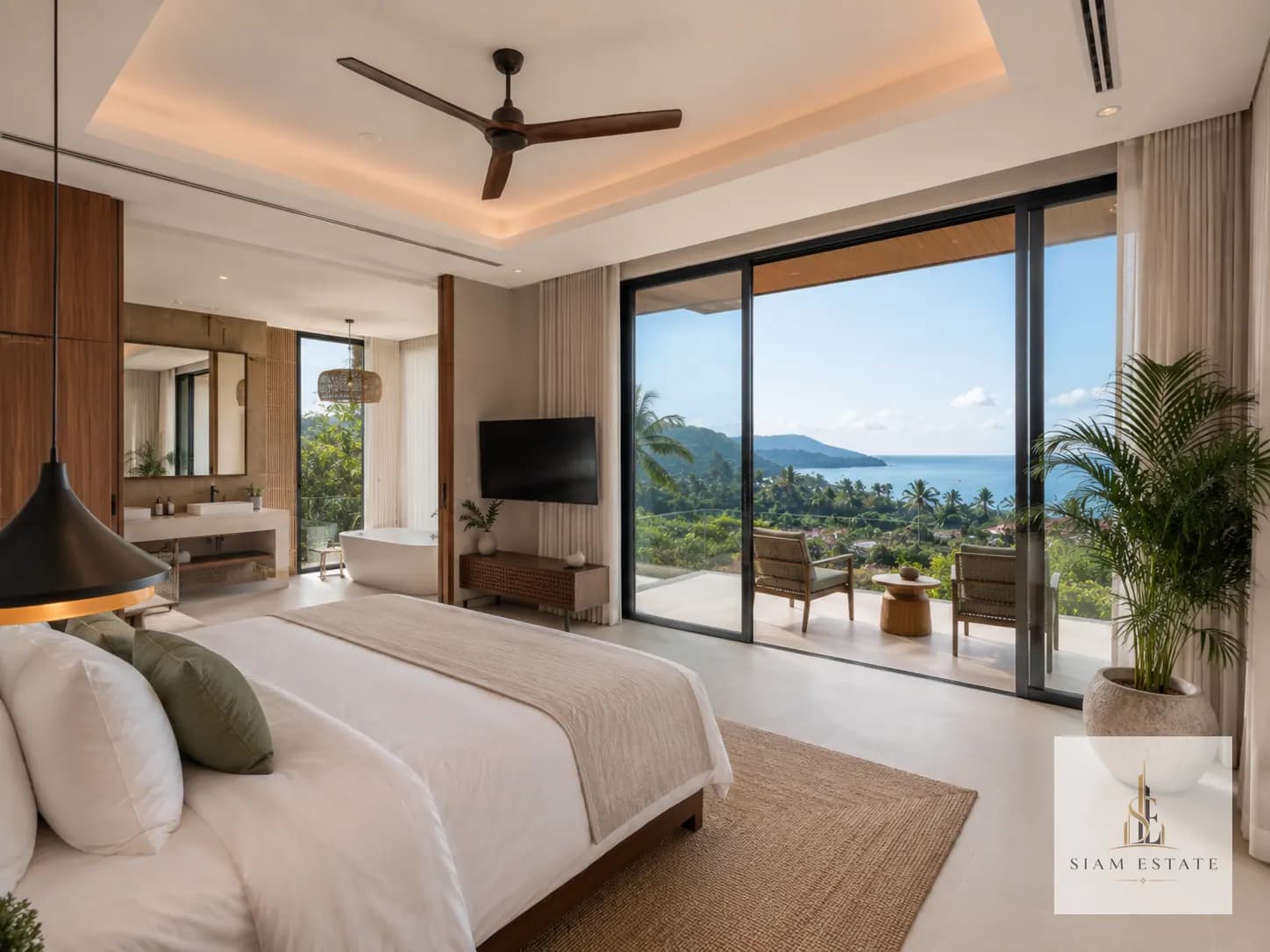 Modern 3-Bedroom Pool Villa, Kamala